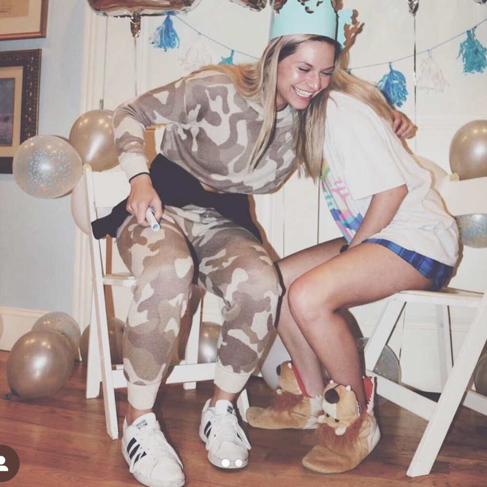 Camo 2 piece knit set